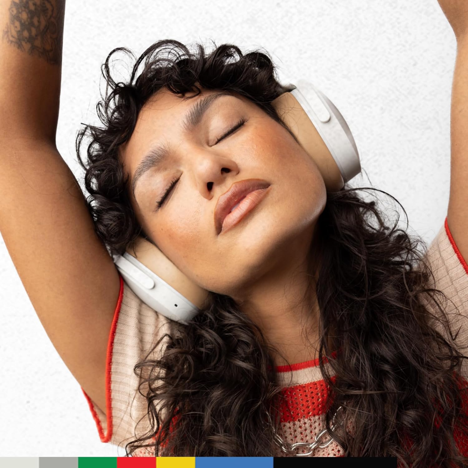 Skullcandy Hesh ANC Over-Ear Noise Cancelling Wireless Headphones, 22 Hr Battery, Microphone, Works with iPhone Android and Bluetooth Devices - Mod White - Image 6